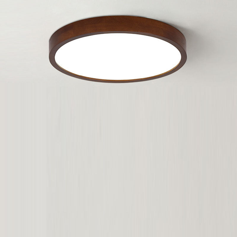 Modern Minimalist Round LED Flush Mount Ceiling Light for Bedroom