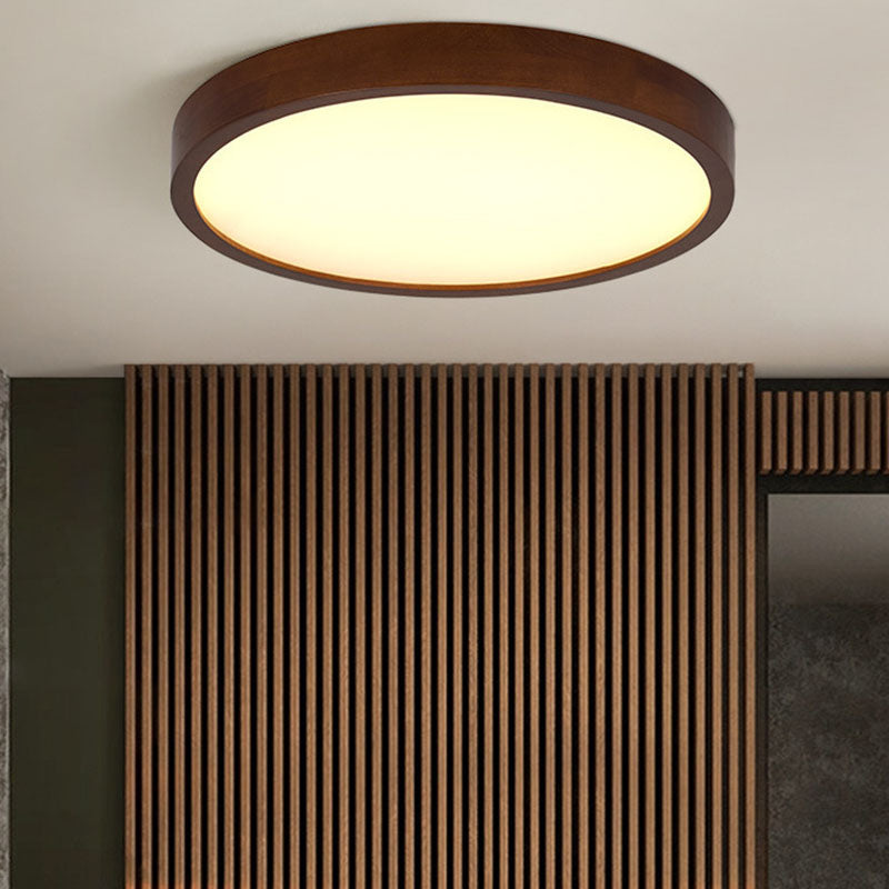 Modern Minimalist Round LED Flush Mount Ceiling Light for Bedroom