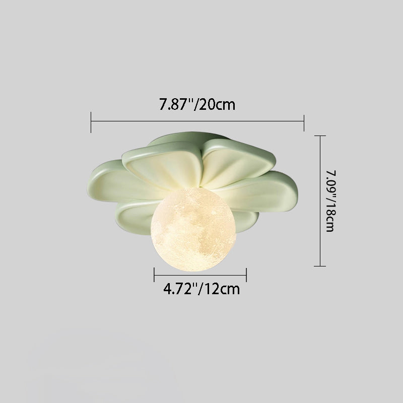 Contemporary Floral Cream Semi-Flush Mount Light for Hallway  

Elevate your hallway with this stunning contemporary cream floral ball semi-flush mount light. Crafted from durable iron and resin, its elegant design showcases a beautiful floral pattern, ad