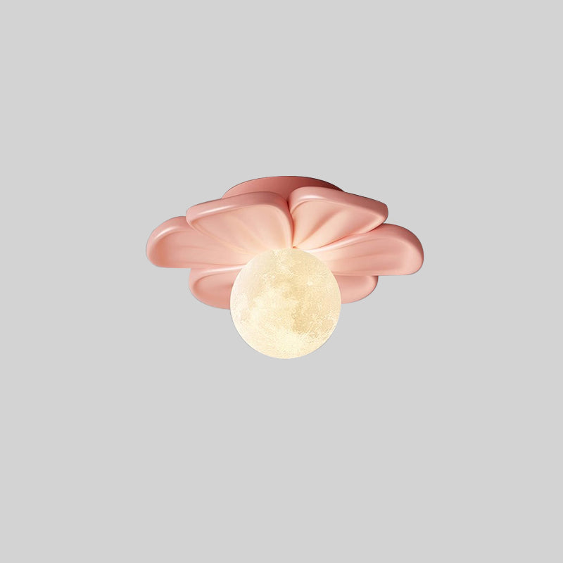 Contemporary Floral Cream Semi-Flush Mount Light for Hallway  

Elevate your hallway with this stunning contemporary cream floral ball semi-flush mount light. Crafted from durable iron and resin, its elegant design showcases a beautiful floral pattern, ad