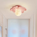 Contemporary Floral Cream Semi-Flush Mount Light for Hallway  

Elevate your hallway with this stunning contemporary cream floral ball semi-flush mount light. Crafted from durable iron and resin, its elegant design showcases a beautiful floral pattern, ad