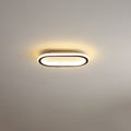 Modern Minimalist LED Flush Mount Ceiling Light for Bedroom - Linear Design, Iron, Aluminum, and Silicone Construction