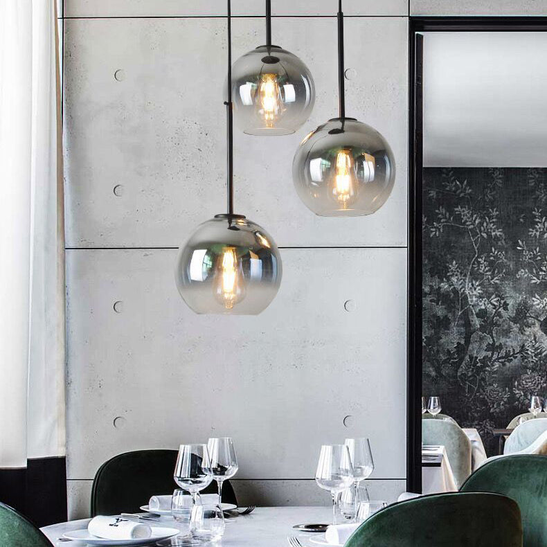Modern Luxury Gradient Glass Pendant Light for Dining Room