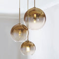 Modern Luxury Gradient Glass Pendant Light for Dining Room
