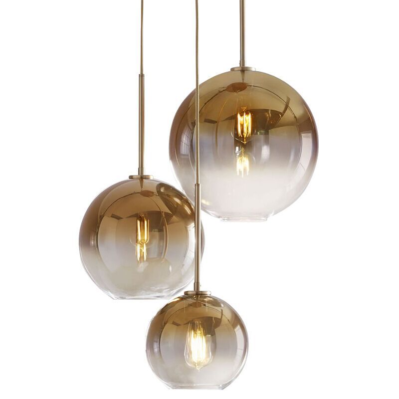 Modern Luxury Gradient Glass Pendant Light for Dining Room