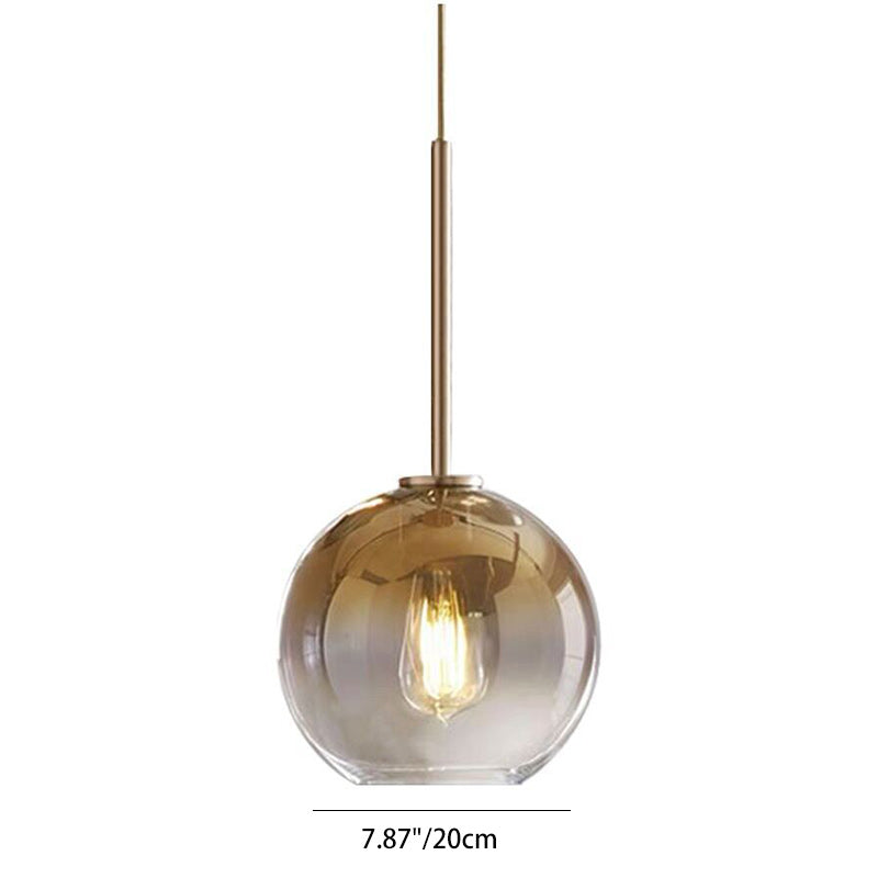 Modern Luxury Gradient Glass Pendant Light for Dining Room