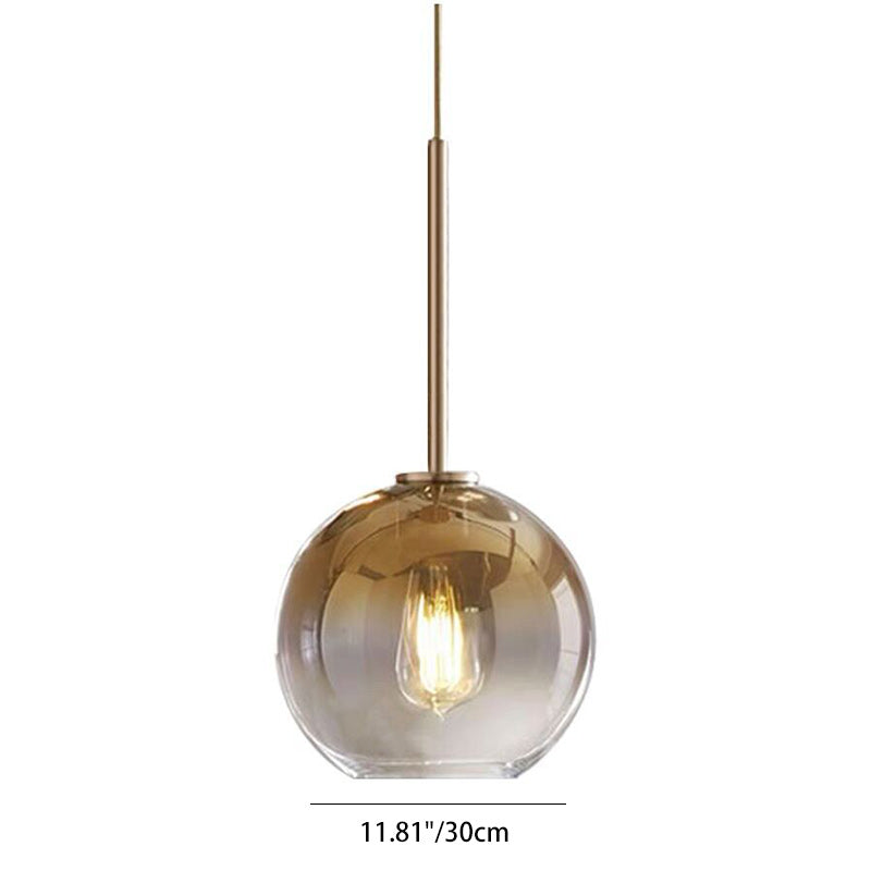 Modern Luxury Gradient Glass Pendant Light for Dining Room