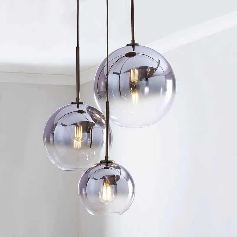 Modern Luxury Gradient Glass Pendant Light for Dining Room