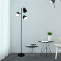 Modern Minimalist Iron 3-Light Cylinder Floor Lamp for Living Room