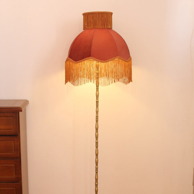 Traditional Vintage Cylinder Semicircle Tassel Floor Lamp - 1-Light Copper Design for Living Room

Illuminate your living room with this exquisite traditional vintage floor lamp. Featuring a unique cylinder shape and elegant semicircle design, this 1-ligh