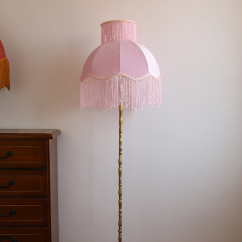 Traditional Vintage Cylinder Semicircle Tassel Floor Lamp - 1-Light Copper Design for Living Room

Illuminate your living room with this exquisite traditional vintage floor lamp. Featuring a unique cylinder shape and elegant semicircle design, this 1-ligh