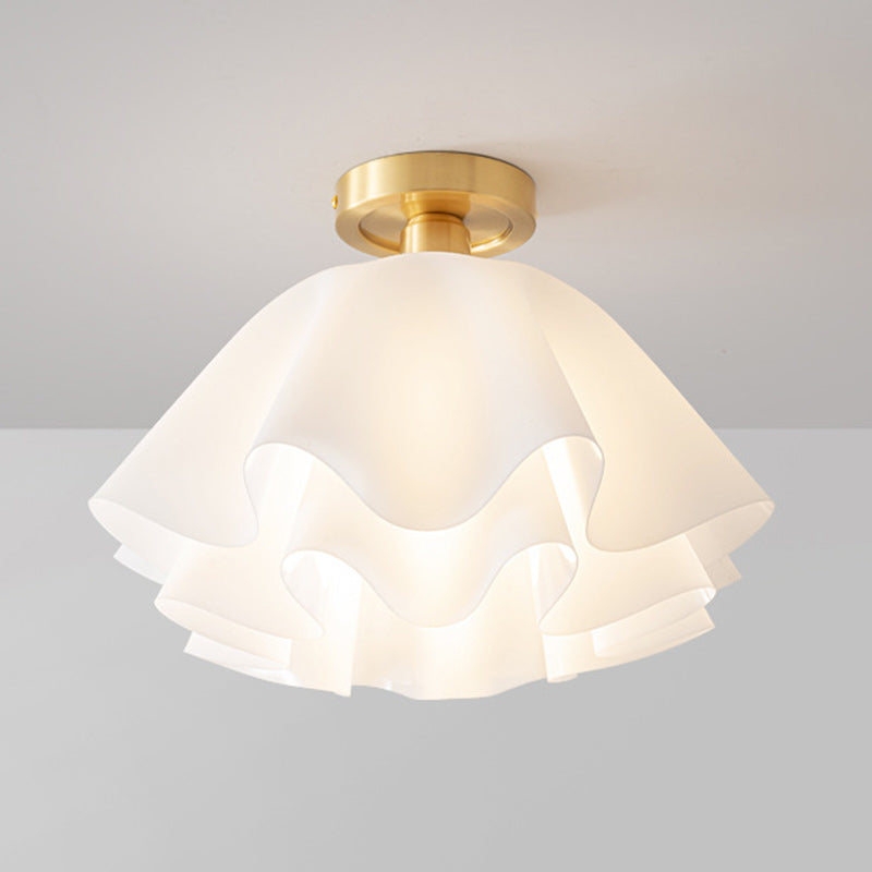 Contemporary Scandinavian Petal Copper Multi-Layer Semi-Flush Mount Light

Elevate your living room with this stunning contemporary Scandinavian-inspired ceiling light. Featuring a unique petal design crafted from multi-layer copper and acrylic, this 1-li