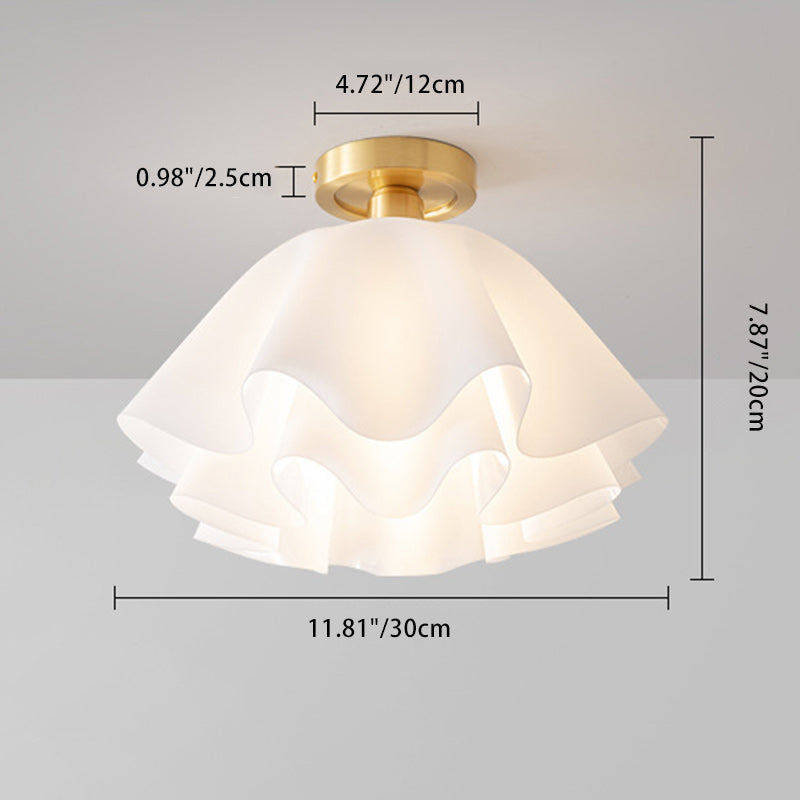Contemporary Scandinavian Petal Copper Multi-Layer Semi-Flush Mount Light

Elevate your living room with this stunning contemporary Scandinavian-inspired ceiling light. Featuring a unique petal design crafted from multi-layer copper and acrylic, this 1-li