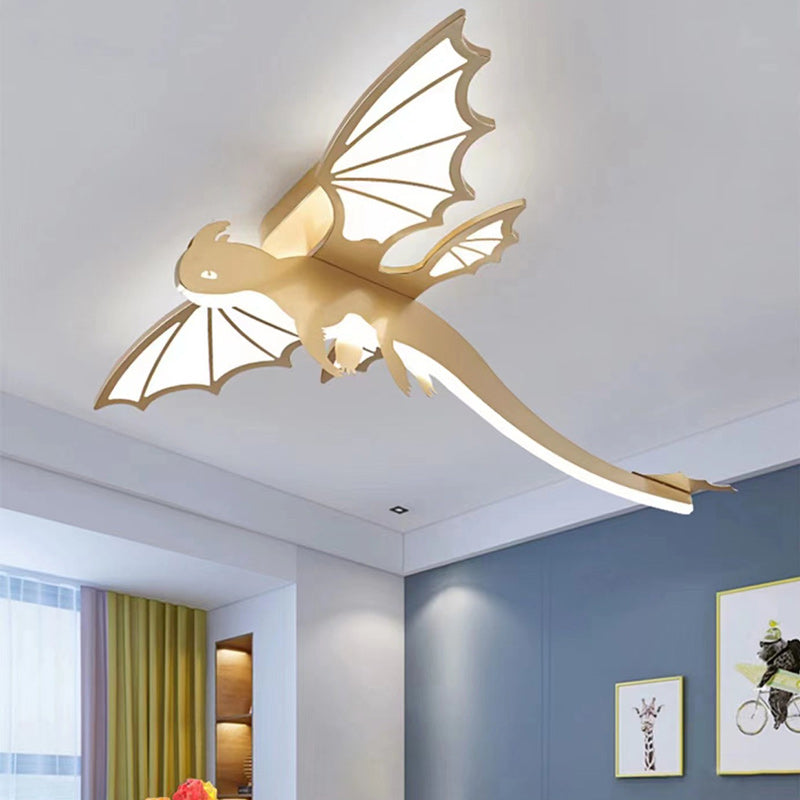 Dinosaur Ceiling Light for Kids - Contemporary LED Semi-Flush Mount Fixture  

Illuminate your child's bedroom with our contemporary dinosaur-themed ceiling light. This oval chassis light features vibrant PVC and acrylic designs, perfect for dino lovers.