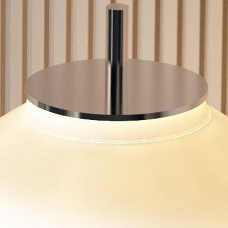 Contemporary Scandinavian Gourd LED Floor Lamp - Iron Marble Acrylic Shade for Living Room