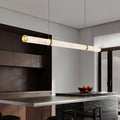 Modern Luxury Textured Iron LED Pendant Light for Dining Room  

Elevate your dining experience with our Modern Luxury Cylinder Long Textured Iron Faux Dolomite LED Pendant Light. This stunning island light features a contemporary cylindrical design, perf