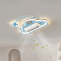 Contemporary Cartoon Airplane Ceiling Fan Light - Kids Bedroom LED Flush Mount  

Elevate your child's bedroom with this delightful contemporary cartoon airplane ceiling fan light. Designed for little aviators, it combines a fun airplane theme with soft c