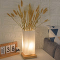 Contemporary Scandinavian Wooden Glass LED Table Lamp for Bedroom