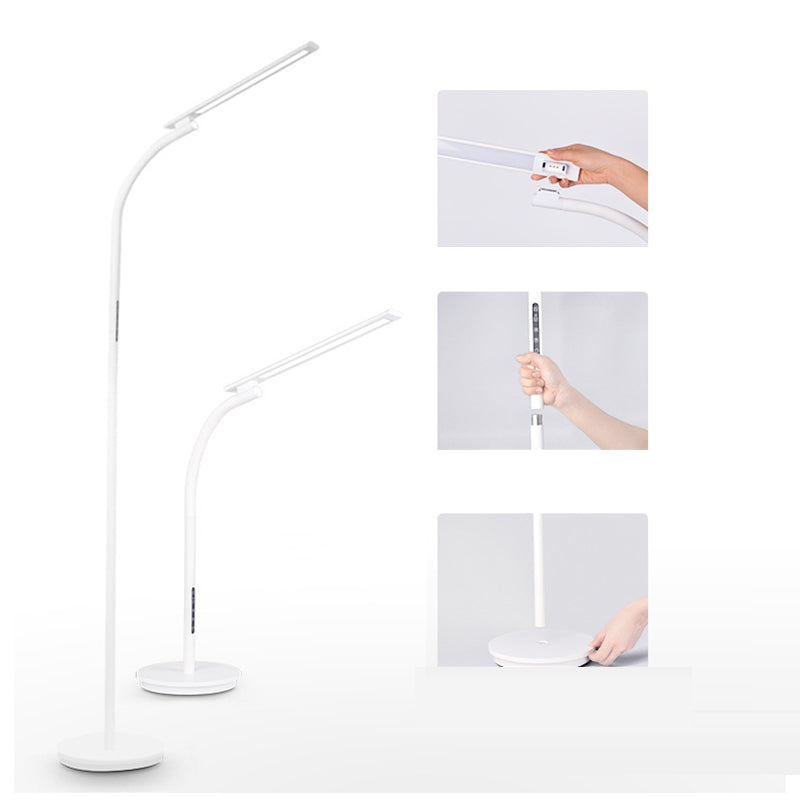 Modern Minimalist LED Floor Lamp - Rectangular ABS Aluminum Design for Living Room Lighting