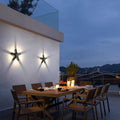 Contemporary Starfish LED Outdoor Wall Sconce - Waterproof Die-Cast Aluminum & Acrylic Patio Lamp