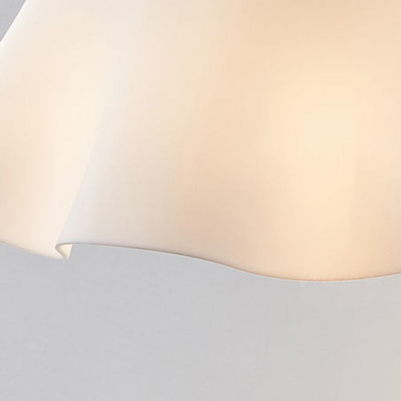 Traditional French Wood Floral Acrylic Glass Shade Semi-Flush Mount Ceiling Light for Living Room