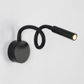Modern Minimalist Iron LED Wall Sconce with Flexible Hose for Bedroom Reading Light