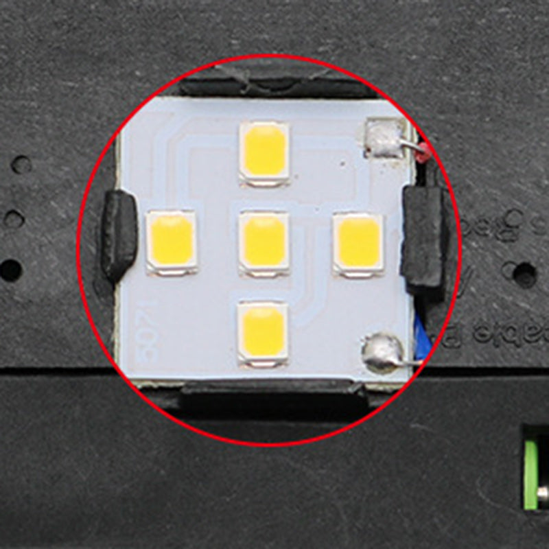 Contemporary Waterproof LED Solar Lawn Light - Industrial Square Design for Outdoor Patio