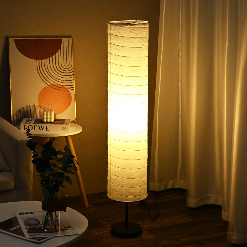 Traditional Japanese Pleated Paper Floor Lamp - 1-Light Column Shade for Home Office

Illuminate your workspace with this elegant Traditional Japanese Pleated Paper Column Shade Floor Lamp. Perfect for adding a serene ambiance to your home office, this 1-