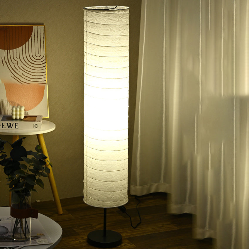 Traditional Japanese Pleated Paper Floor Lamp - 1-Light Column Shade for Home Office

Illuminate your workspace with this elegant Traditional Japanese Pleated Paper Column Shade Floor Lamp. Perfect for adding a serene ambiance to your home office, this 1-