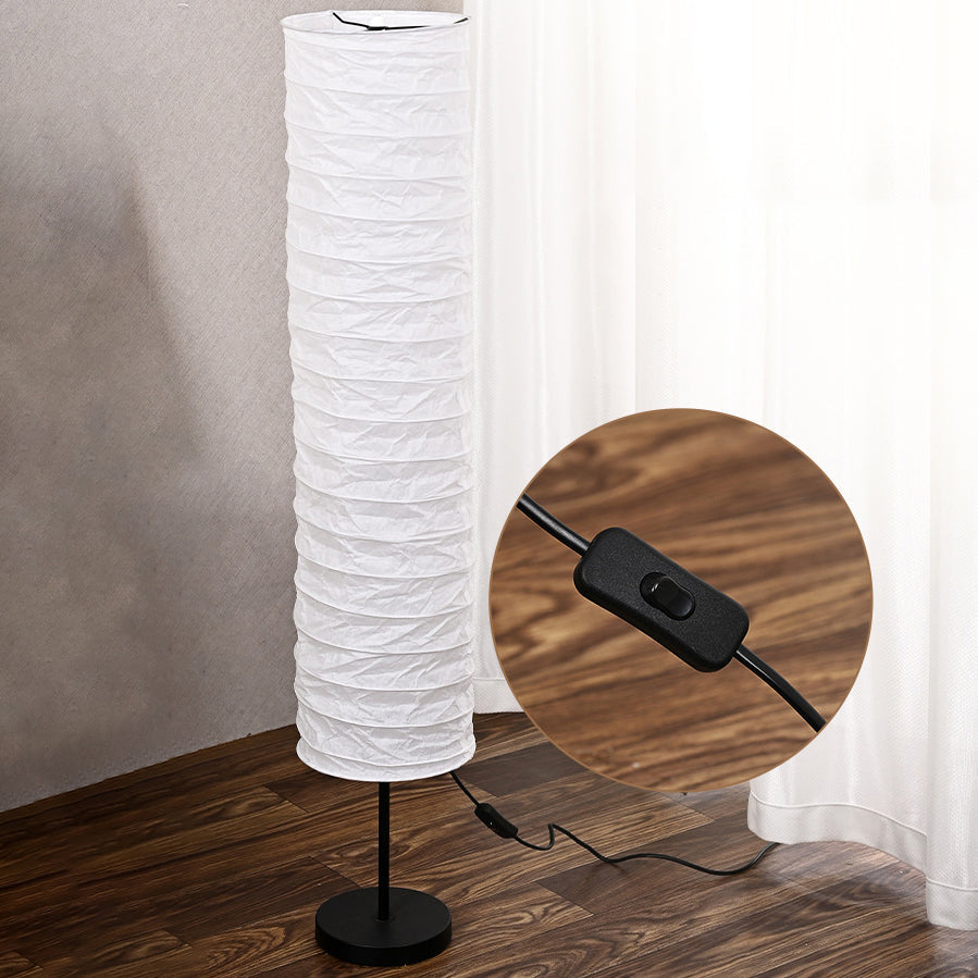 Traditional Japanese Pleated Paper Floor Lamp - 1-Light Column Shade for Home Office

Illuminate your workspace with this elegant Traditional Japanese Pleated Paper Column Shade Floor Lamp. Perfect for adding a serene ambiance to your home office, this 1-