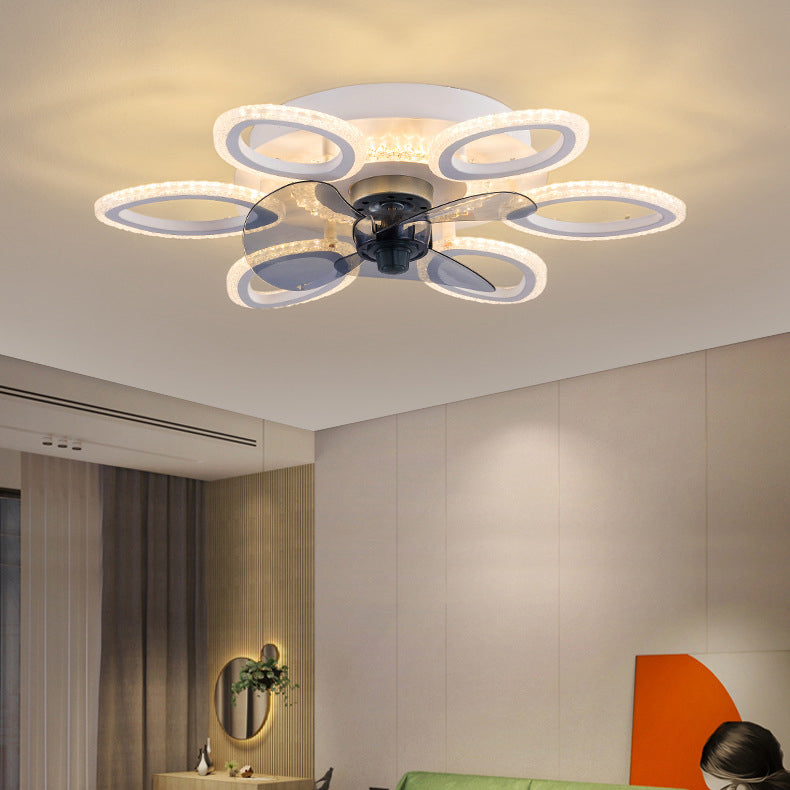 Contemporary Acrylic LED Ceiling Fan Light - Semi-Flush Mount for Bedroom  

Enhance your bedroom with this contemporary simplicity hardware ceiling fan light, featuring a sleek acrylic design and energy-efficient LED lighting. This semi-flush mount fixtu