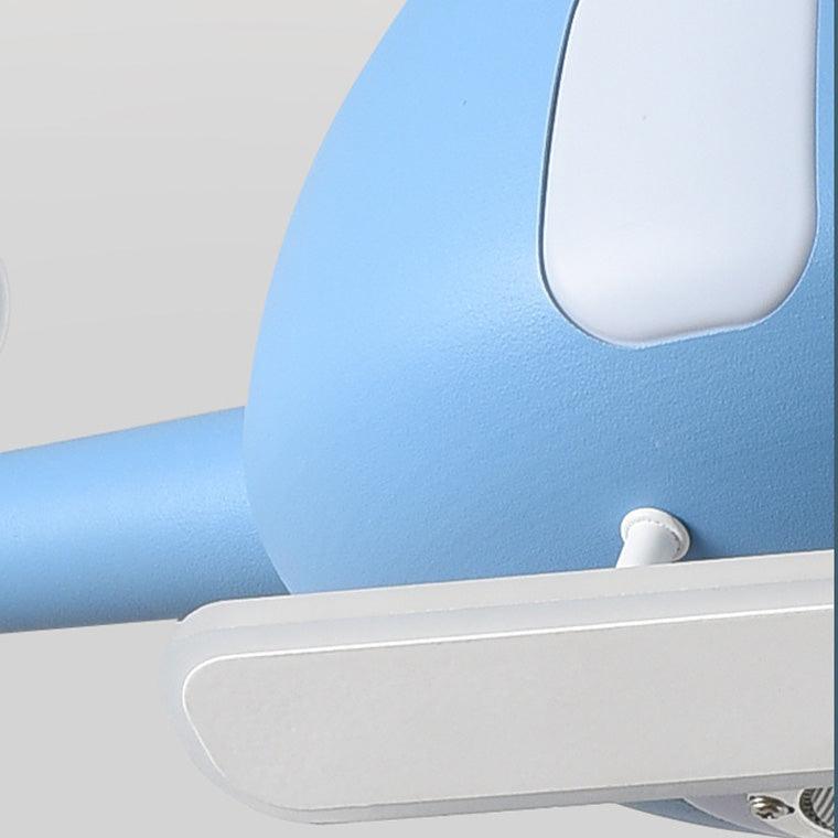 Contemporary Cartoon Helicopter Ceiling Fan Light for Kids, Acrylic LED Downrods, Bedroom Ceiling Lighting, Unique Children's Room Decor, Fun Kids' LED Fan Light Fixture, Modern Helicopter Design Ceiling Fan with Light, Aerodynamic Kids Room Illumination,