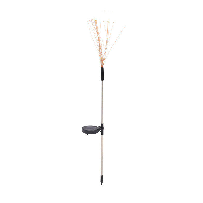 Contemporary Industrial Solar LED Lawn Insert Light - Waterproof Outdoor Patio Firework Design