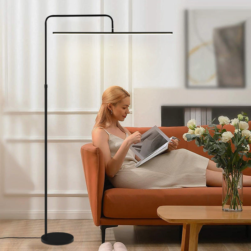 Modern Minimalist Linear Iron LED Floor Lamp for Living Room Reading