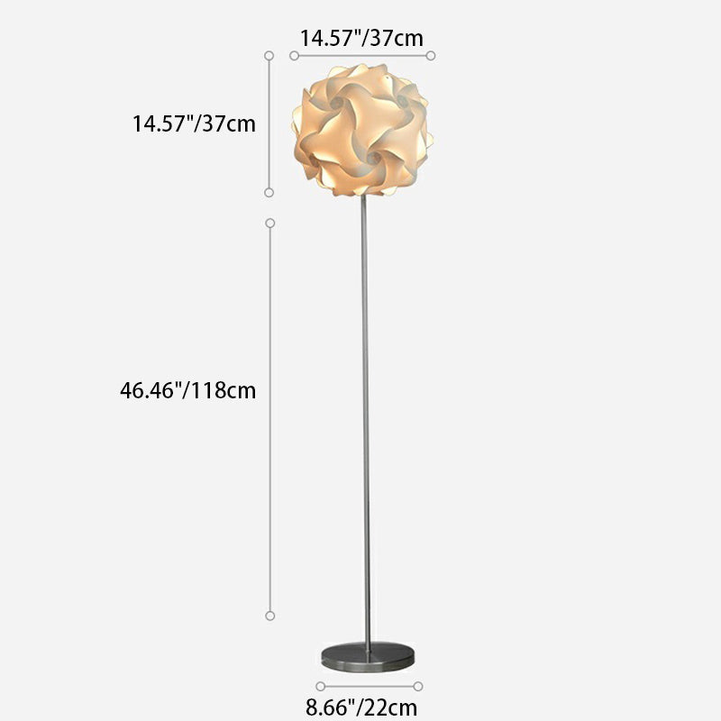 Contemporary Nordic Flower Ball Shade Floor Lamp - 1-Light Design for Living Room

Illuminate your living space with this stylish Contemporary Nordic Flower Ball Shade Floor Lamp. Featuring a sleek, modern design, this 1-light standing floor lamp is ideal