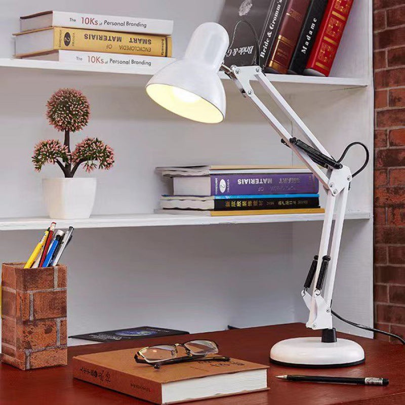 Contemporary Nordic Adjustable Iron Table Lamp - 1-Light Design for Bedroom