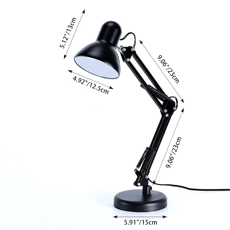 Contemporary Nordic Adjustable Iron Table Lamp - 1-Light Design for Bedroom