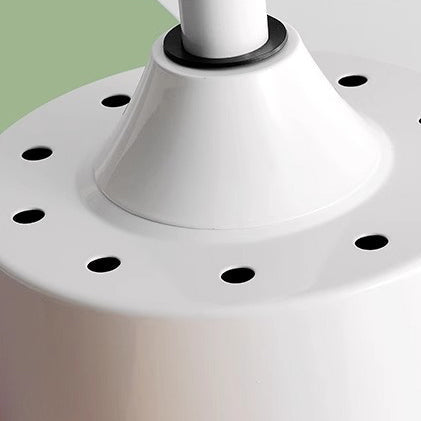 Scandinavian Carbon Steel LED Downrod Ceiling Fan Light for Living Room