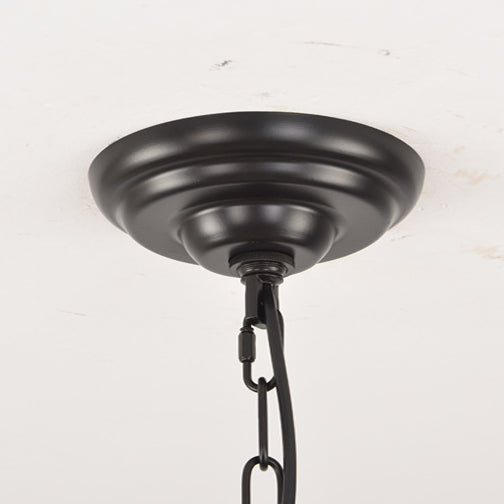 Traditional Farmhouse Iron Circle Ring Chandelier - 20/36 Lights for Dining Room