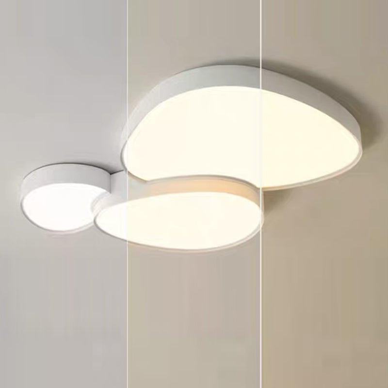Contemporary Cobblestone Acrylic LED Flush Mount Ceiling Light for Living Room