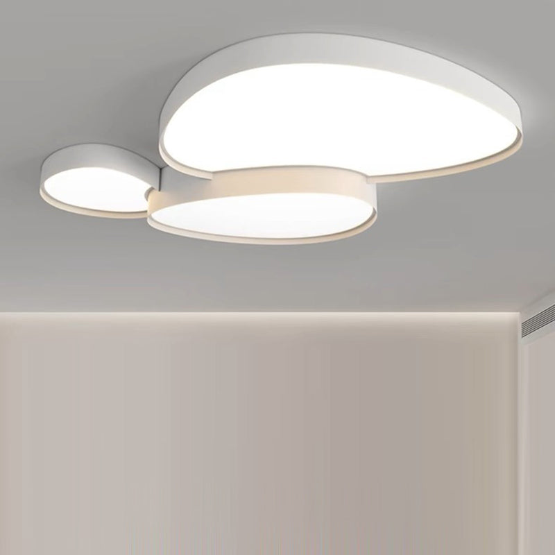 Contemporary Cobblestone Acrylic LED Flush Mount Ceiling Light for Living Room