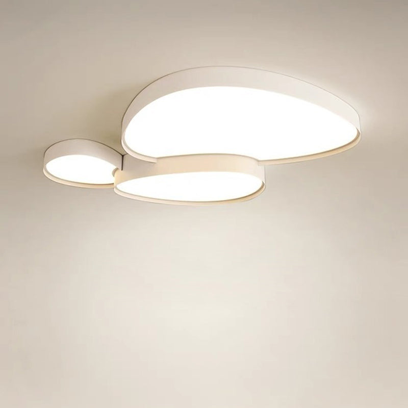 Contemporary Cobblestone Acrylic LED Flush Mount Ceiling Light for Living Room