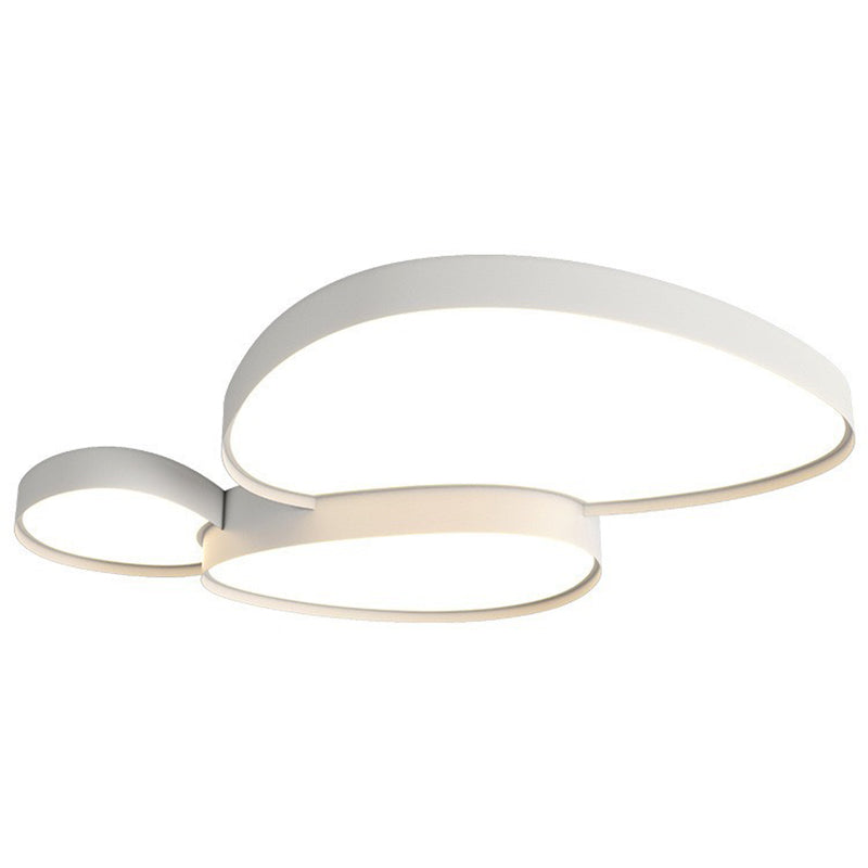 Contemporary Cobblestone Acrylic LED Flush Mount Ceiling Light for Living Room