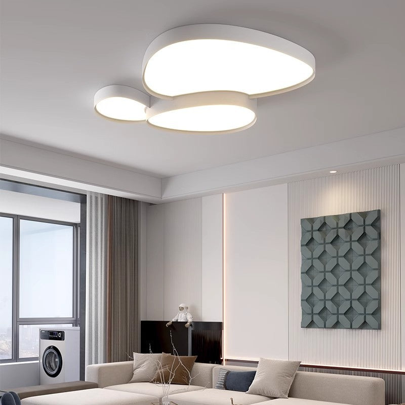 Contemporary Cobblestone Acrylic LED Flush Mount Ceiling Light for Living Room