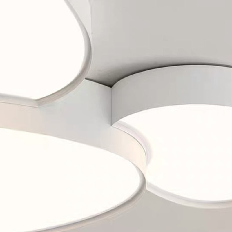 Contemporary Cobblestone Acrylic LED Flush Mount Ceiling Light for Living Room