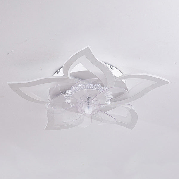Contemporary LED Flush Mount Ceiling Fan Light for Bedroom - Aluminum, Acrylic, ABS Design, Modern Home Lighting, Energy Efficient, Stylish Ceiling Fixture