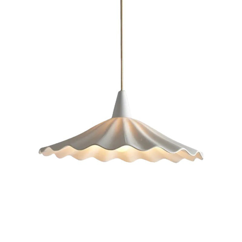 Vintage Ceramic Lotus Leaf Pendant Light for Living Room Lighting
