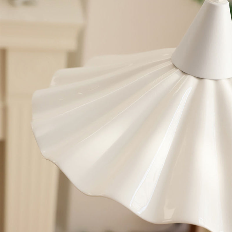 Vintage Ceramic Lotus Leaf Pendant Light for Living Room Lighting