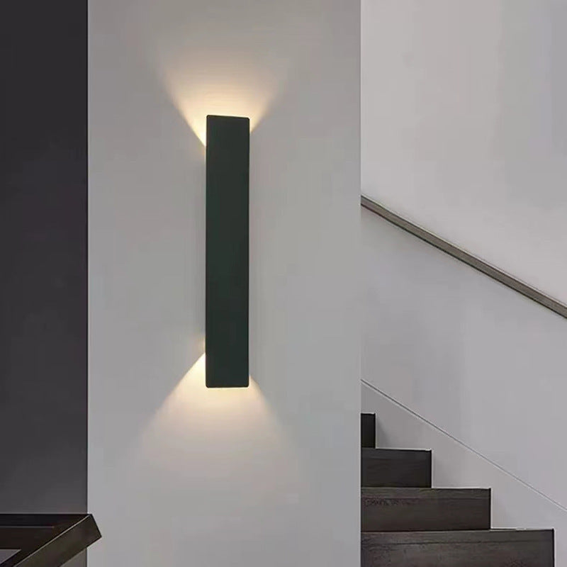 Modern Minimalist LED Wall Sconce - Outdoor Waterproof Aluminum Acrylic Patio Lamp