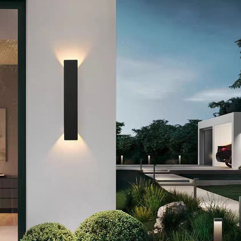 Modern Minimalist LED Wall Sconce - Outdoor Waterproof Aluminum Acrylic Patio Lamp